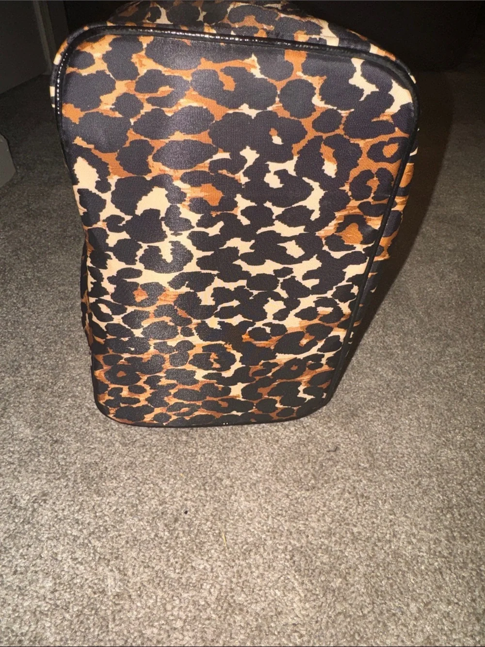 Victoria's Secret Leopard Print Cosmetic Case - Brown/Tan/Black